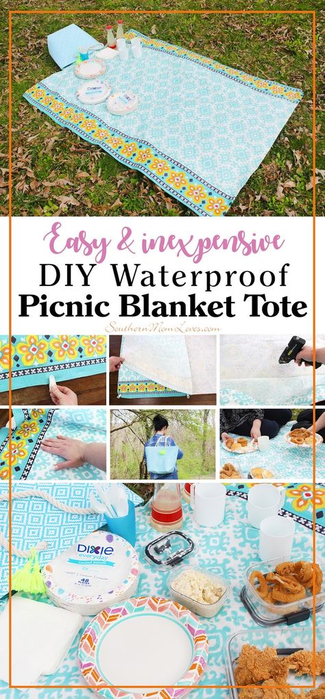 A picnic is such a fun way to share a meal and I've got easy picnicking down to a science. :) Being prepared is key and this easy-to-make and inexpensive DIY picnic blanket tote is the first step. The next step is having your supplies at the ready. You can keep it all in this picnic blanket tote in the back of your car or by the door so the only thing to do is pack or pick up lunch or dinner and you can have an al fresco meal anytime! #DixieSummerDG @DollarGeneral #ad Diy Picnic Blanket, Picnic Blanket Diy, Hobbies To Pick Up, Diy Picnic, Fall Fashion Colors, Waterproof Picnic Blanket, Being Prepared, Diy Money, Diy Quilt