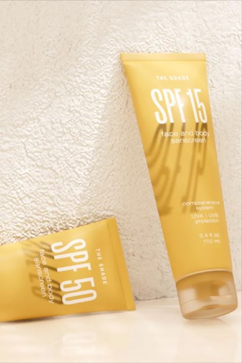 Yellow Product Packaging, Sun Packaging Design, Spf Packaging Design, Yellow Packaging Design, Sun Packaging, Sunscreen Packaging Design, Sunscreen Design, Yellow Branding, Immersive Design