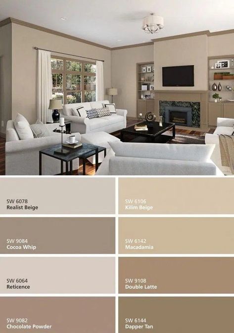 Room Color Combination, Wall Color Combination, House Paint Color Combination, Room Wall Colors, Exterior House Paint Color Combinations, House Paint Interior, Living Room Color Schemes, Bedroom Wall Colors, Room Color Schemes