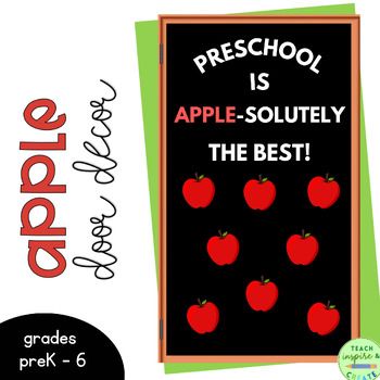 Fall Classroom Door, Apple Autumn, Preschool Door, Apple School, Preschool Boards, Fall Classroom, School Door Decorations, Classroom Doors, School Doors