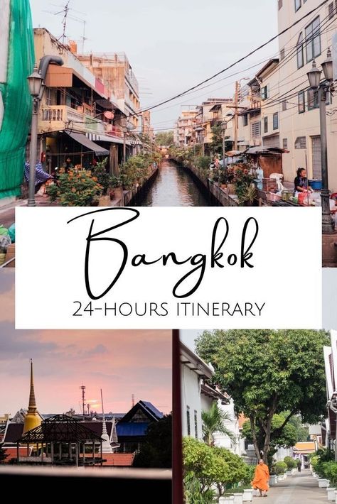 Only got one night in Bangkok? I share my 24-hours Bangkok itinerary with unusual activities, things you must see and my favorite places where you can find the best Thai food. #bangkok #thailand What to do in Bangkok | Unusual Bangkok Activities | What to do in Bangkok in 1 day | The best Bangkok sightseeing | Where to eat in Bangkok | 24 Hours in Bangkok Itinerary 1 Day In Bangkok, Bangkok Activities, Bangkok Itinerary, Thailand Activities, Asia Cruise, One Night In Bangkok, Eat Thai, Thailand Destinations, Bangkok Skyline