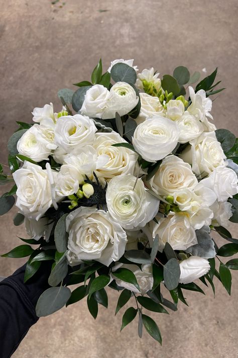 Ranunculus And Eucalyptus Bouquet, Ranaculas Bouquet, Wedding Bouquet Ranunculus, Ranaculas Wedding Bouquet, Ranunculus Bouquet Wedding, Spray Roses Bouquet, Ranunculus Wedding Bouquet, Bridal Florals, Ranunculus Wedding