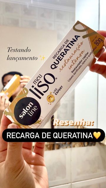 Larisse Gama ✨| Consultora Capilar on Instagram: "❌NÃO É QUÍMICA❌ Resenha da Recarga de Queratina da @salonlinebrasil ✨ um produto focado na restauração capilar, indicada para cabelos danificados, opacos e quebradiços! Contém um Blend de aminoácidos da queratina, Panthenol, Proteína Hidrolisada da Arroz, Óleos Vegetais e Extratos e é sem enxágue! 👆🏽Modo de uso no vídeo 👆🏽 💵 Paguei R$9 e pouco e vem com duas bisnagas de 40g cada. O resultado foi incrível gente, tô chocada! Amei demais e já Hair, On Instagram, Instagram