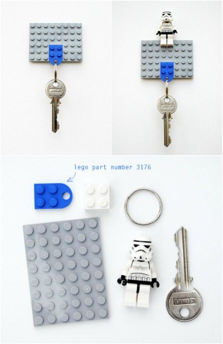 Lego Key Holder, Xmas Crafts Kids, Lego Diy Crafts, Lego Bedroom, Lego Mosaic, Lego Boards, Lego Diy, Boy Bedroom Design, Lego Creative