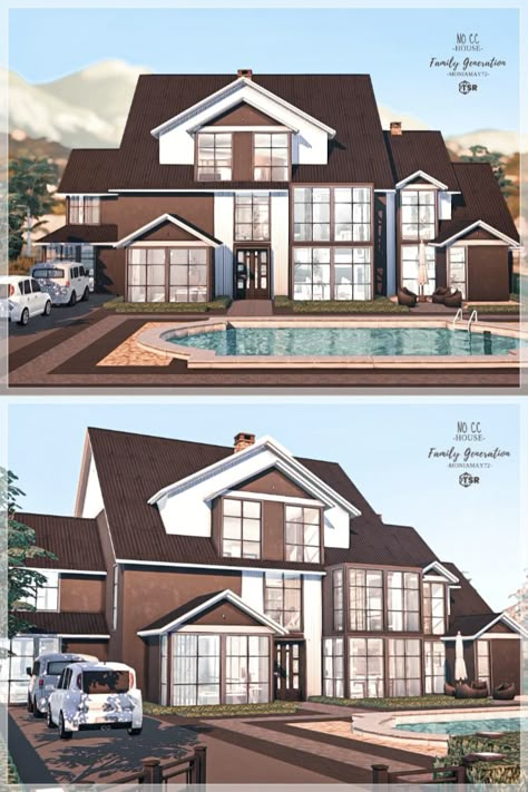 Sims 4 Family Of 6 House, Sims 4 Single Family Home, Sims 4 Houses Large, Sims 4 Aesthetic House Download, Sims 4 Houses 4 Bedroom, Sims 4 Big Modern House, Sims 4 5 Bedroom House Plan, Ts4 Cc Lots House, Sims 4 Modern House Layout