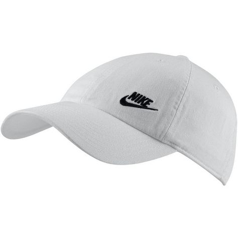 Nike Heritage Performance Cap ($18) ❤ liked on Polyvore featuring accessories, hats, white, nike cap, bills hats, cap hats, logo hats and white cap White Nike Hat Outfit, Nike Hat Outfit, Hats Nike, Bills Hat, White Nike Hat, Hat Outfit Summer, Pattern Hats, Hats Pattern, Hats Cap