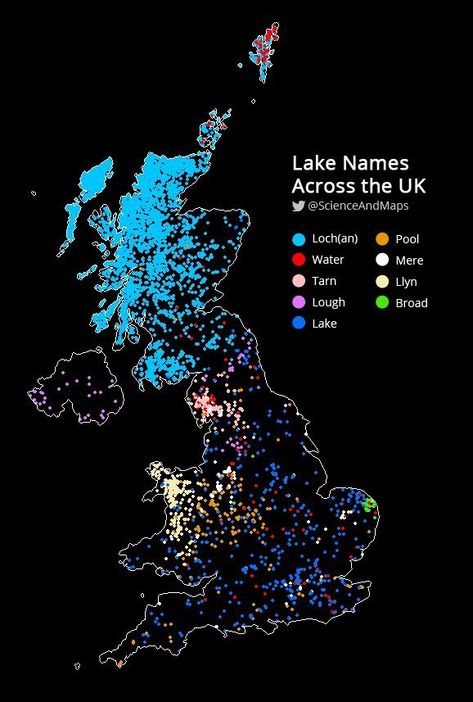 British Isles Map, Create Your Own Map, Map Of Great Britain, County Flags, Map Of Britain, Cool Maps, Lake Names, Interesting Maps, Historical Pics