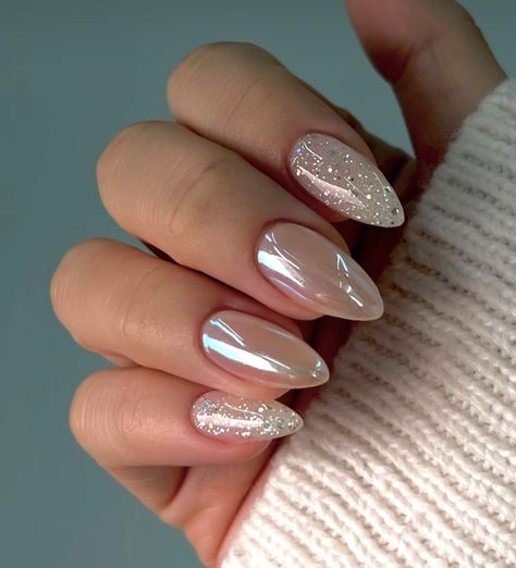 Moh Nails, Wedding Nails Acrylic, Milky Nails, Thanksgiving Nails, New Year's Nails, Silver Nails, Bridal Nails, Xmas Nails, Chic Nails