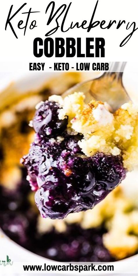 Low Carb Blueberry Cobbler, Keto Blueberry Cobbler, Gluten Free Blueberry Cobbler, Buckle Cake, Low Carb Blueberry, Blueberry Cobbler Recipes, Cake Blueberry, Blueberry Buckle, Cobbler Easy