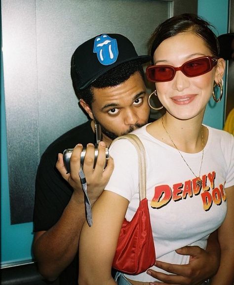 The Weeknd, Bella Hadid, A Man, A Woman, Sunglasses, Instagram