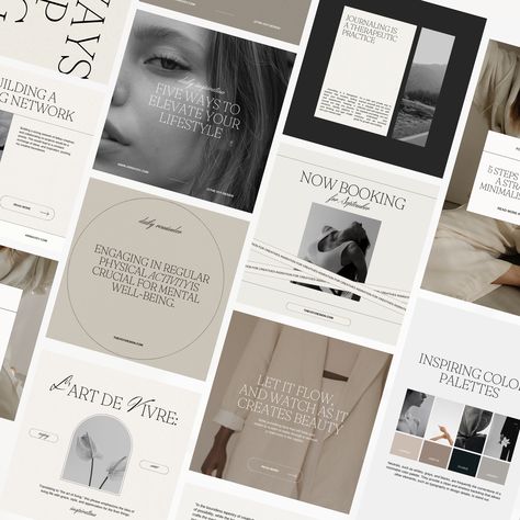 Enhance your Instagram with the Vanilla Templates Pack.  This collection features aesthetic, minimalist designs that bring effortless elegance to your social media presence.  Visually appealing and incredibly user-friendly, these templates are easy to customize in Canva. 
.#CanvaTemplates #SocialMediaDesign #InstagramIdeas #PinterestTemplates #CreativeCanva Minimalist Social Media Post Design, Elegant Social Media Design, Brand Social Media Design, Minimalist Social Media Design, Social Media Templates Design, Aesthetics Branding, Canva Instagram Templates, Cohesive Instagram Feed, Aesthetic Post