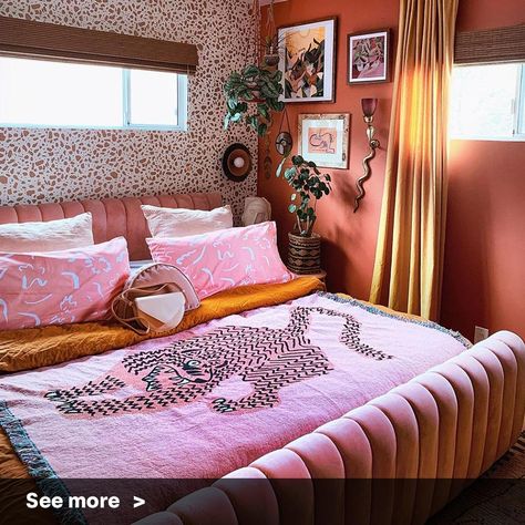 Funky Bedroom, Eclectic Bedroom, Redecorate Bedroom, Apartment Inspiration, Eclectic Home, Bed Room, Eclectic Decor, My New Room, New Room