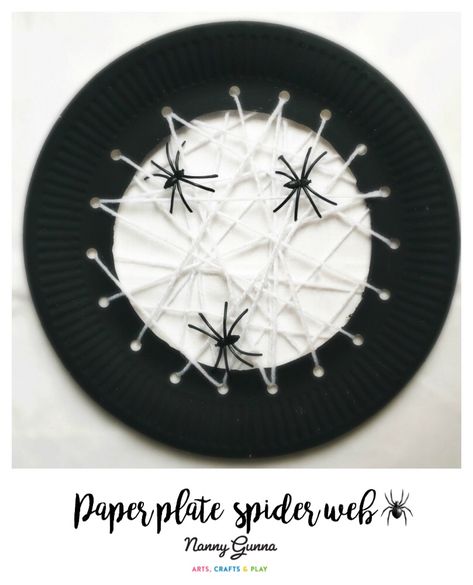 Paper Plate Spider Web, Paper Plate Spider, Spider Plates, Spider Web Craft, Yarn Wrapped Letters, Circle Weaving, October Crafts, Fall Arts And Crafts, Stem Crafts