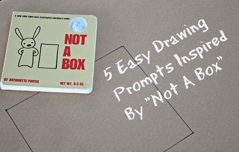 Little Moments: "Not A Box" Drawing Inspiration Not A Box Activities, Dayhome Ideas, Preschool Circle Time Activities, Teaching Books, Box Activities, Book Lessons, Box Drawing, Classroom Helpers, Circle Time Activities