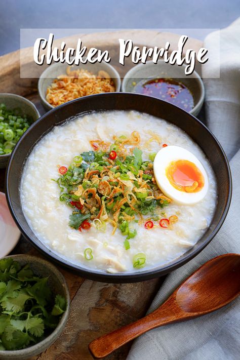 Samgyetang Recipe, Ginseng Chicken Soup, Chicken Porridge, Kitchen Witch Recipes, Seonkyoung Longest, Rice Soup Recipes, Porridge Recipes, Rice Porridge, Easy Asian Recipes