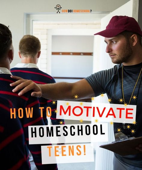 How to Motivate Homeschool Teens. #homeschooling #homeschoolteens #motivation Homeschool Motivation, Unschooling Resources, Math Pages, How To Motivate, How To Get Motivated, Homeschool Kids, Homeschool High School, Need Motivation, Homeschool Math