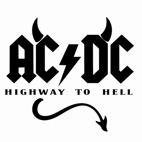 Devil Tattoo, Highway To Hell, Happy Things, Ac Dc, Tattoo Ideas, Tattoos, Halloween, Funny, Music