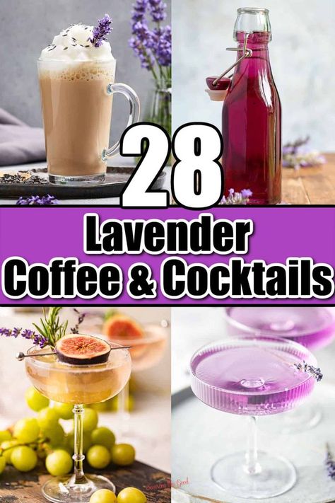 drinks with lavender in them Lavender Mixed Drinks, Lavender Syrup Drink Recipes, Recipes Using Lavender Syrup, Lavender Syrup Drinks, Recipes With Lavender Syrup, Torani Lavender Syrup Recipes, Drinks With Lavender Syrup, Lavender Coffee Recipes, Lavender Mocktail Recipe