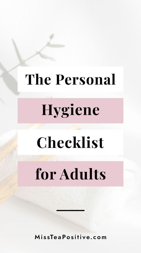 What is the importance of health and hygiene? How to maintain basic personal hygiene? Here is a daily personal hygiene checklist for adults! In this checklist you will find good grooming tips for men and products essentials list, hygienic activities that teach you how to improve your personal hygiene and create a routine for women and how to have good hygiene with numerous girl life hacks. Personal Hygiene Routine For Women, Good Grooming And Personal Hygiene, Personal Grooming Women Routine, Hygiene Products List For School, Girly Essentials List, Must Have Hygiene Products, Basic Self Care Checklist, Grooming Checklist For Women, Hygiene List For Women