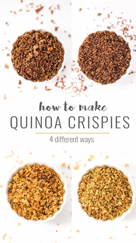 What To Do With Leftover Quinoa, Lentil Snack Recipes, Toasted Quinoa Recipes, Quinoa Crispies, Crunchy Quinoa, Leftover Quinoa, Quinoa Snacks, Make Quinoa, Yogurt Salad