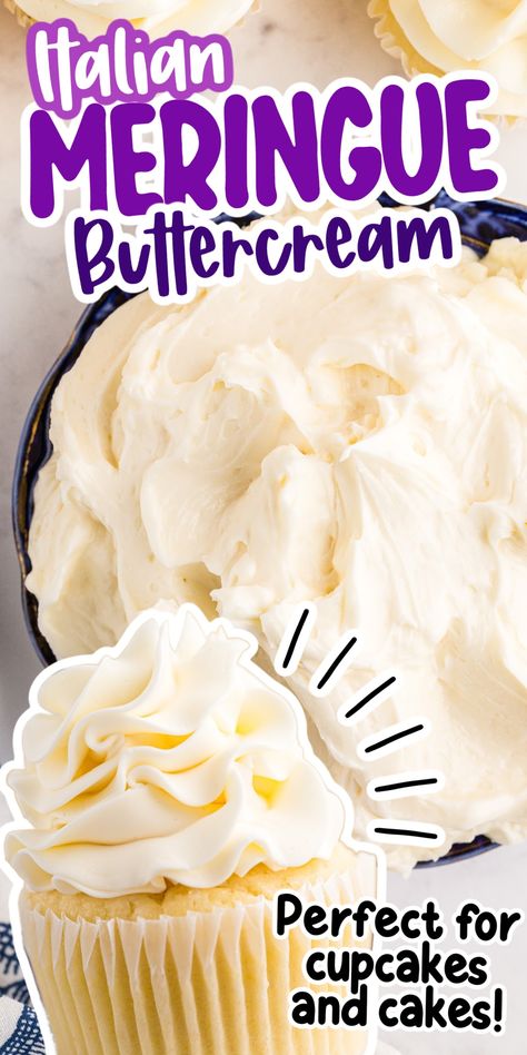 Italian Cream Icing Recipe, Italian Meringue Buttercream Frosting, Easy Italian Buttercream Frosting, Italian Buttercream Recipe, Italian Butter Cream Frosting Recipe, Vanilla Swiss Meringue Buttercream, Italian Buttercream Frosting Recipe, Italian Meringue Buttercream Recipe, Easy Swiss Meringue Buttercream