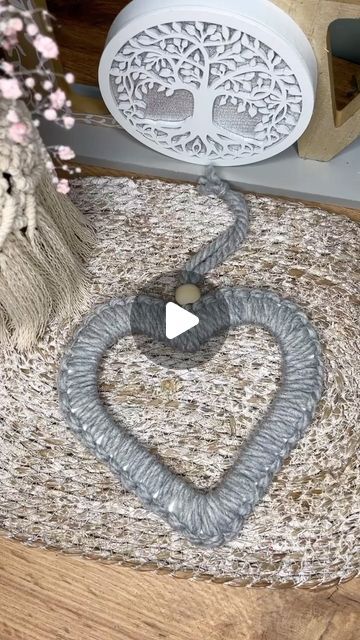 Caroline Fleming on Instagram: "Trying to answer some questions about the pink wool heart I recently made that I’ve pinned to the top of my reels. You don’t need to go out and buy styrofoam hearts cut out a heart shape with some cardboard. Use any thick wool/yarn. I started off with a larks head knot, I am only using the one piece of long wool all the way around and the wooden bead secures the two pieces of wool together at the end. I hope this has answered some of the questions, do feel free to ask any questions anytime 💓 #diyheart #diyyarnhearts #diyheart #valentinescraft #valentinescraftideas #valentinesdecor #valentinesdecorations #yarncrafts" Larks Head Knot, Caroline Fleming, Primary Ideas, Macrame Knots Pattern, Thick Wool, Some Questions, Macrame Decor, Yarn Diy, Macrame Knots