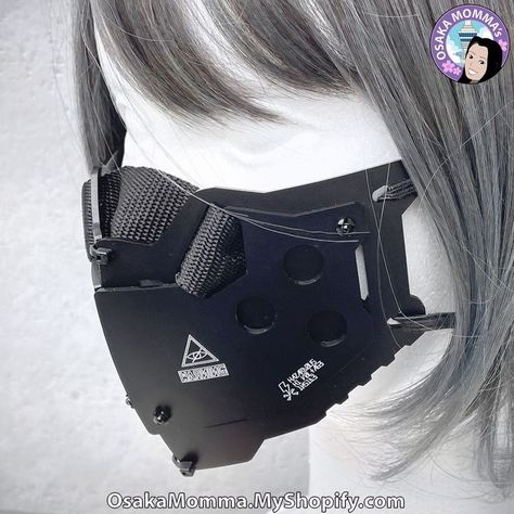 Cyberpunk Face Gear, Cybercore Mask, Cyberpunk Headpiece, Cyberpunk Headset, Japan Cyberpunk, Cyper Punk, Techwear Mask, Futuristic Accessories, Cyberpunk Mask