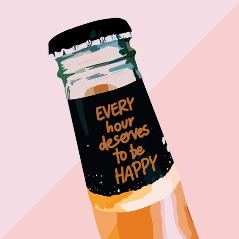 Quotes About Alcohol, Artist Digital Art, Beer Bottle Art, Art Cocktail, Shot Book, Beer Stickers, Alcohol Quotes, Beachy Aesthetic, Life Quotes Inspirational Motivation