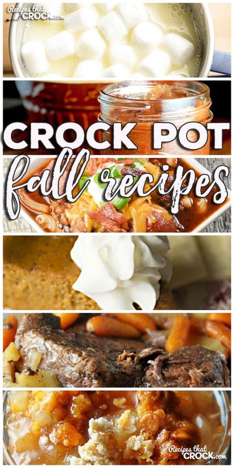 This week for our Friday Favorites we have some yummy Crock Pot Fall Recipes like Perfect Crock Pot Roast, Meat Lover’s Crock Pot Chili, Crock Pot Beef Stew, Crock Pot Hot White Chocolate, Crock Pot Hot Chocolate, Easy Cinnamon Cider, Crock Pot Crustless Pumpkin Pie, Slow Cooker Pumpkin Butter, Slow Cooker Pumpkin Spoon Cake, Crock Pot Salted Caramel Apple Spoon Cake, Crock Pot Apple Dumplings and Slow Cooker Apple Butter. Crockpot Fall Recipes, Fall Crockpot, Fall Crockpot Recipes, Best Crockpot, Crockpot Ideas, Chicken Healthy, Recipes Fall, Paleo Lunch, Crockpot Dishes