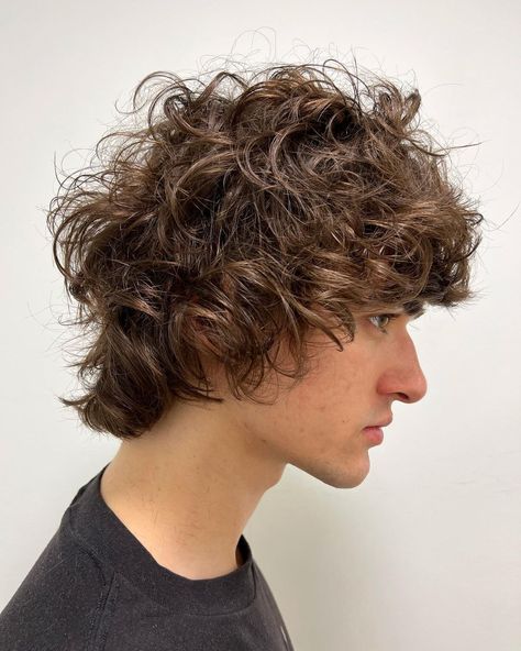 Trendy Fluffy Shag for Men Fluffy Hair Ideas, Men Round Face, Hair Look Boy, Short Shag Haircut, Short Fluffy Hair, Male Haircut, Fat Face Haircuts, Short Textured Hair, Curly Prom Hair