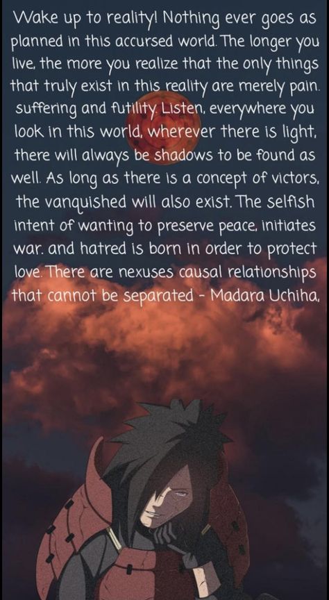 More truth in these words than you realize Wake Up To Reality, Wake Up Quotes, Madara Uchiha Wallpapers, Iphone Background Quote, Happy Birthday Icons, Villain Quote, Stoic Quotes, Anime Quotes Inspirational, Note To Self Quotes