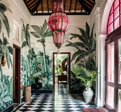 Sri Lanka Art, Tropical British Colonial, Geoffrey Bawa, West Indies Style, British Colonial Decor, Hallway Inspiration, Colonial Decor, Interior Concept, Jean Baptiste