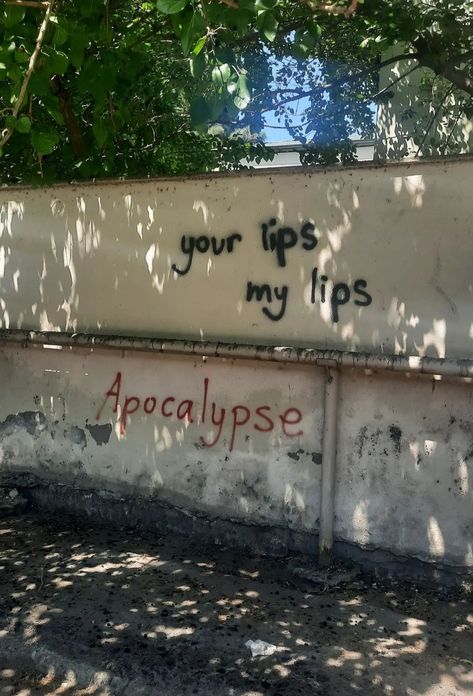 Your Lips My Lips Apocalypse, Music Aesthetic, Conan Gray, Your Lips, Arctic Monkeys, The Neighbourhood, Graffiti, Lips, Bring It On