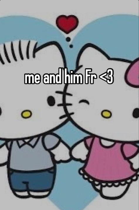 I Heart My Bf Pfps Hello Kitty, Shes Mine Wallpaper, This Could Be Us Hello Kitty, Your Mine Meme, Sanrio Relationship, Hello Kitty I Love My Bf, Me And Him Fr, Hello Kitty Bf And Gf, I Love My Boyfriend Wallpapers