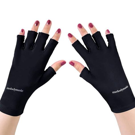 31 Random Amazon Finds I've Gotten This Year | Who What Wear Dish Gloves, Sun Gloves, Nail Polish Dryer, Purple Gloves, Gel Manicure At Home, Uv Nail Lamp, Gel Nails At Home, Fingers Design, Led Nail Lamp