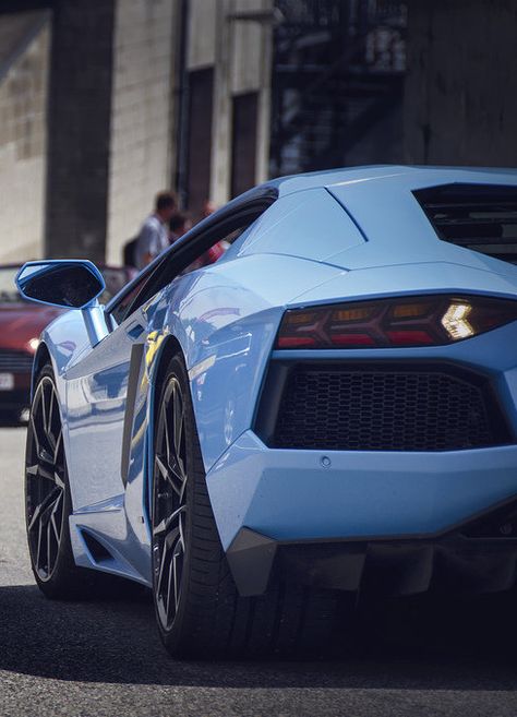 ♂ Baby blue Luxury Car Virage vs Camaro vs Aventador #vehicles #wheels Light Blue Lamborghini, Blue Lamborghini, Expensive Sports Cars, Blue Cars, Aventador Lamborghini, Car Sport, Lamborghini Miura, Lovely Car, 2017 Cars