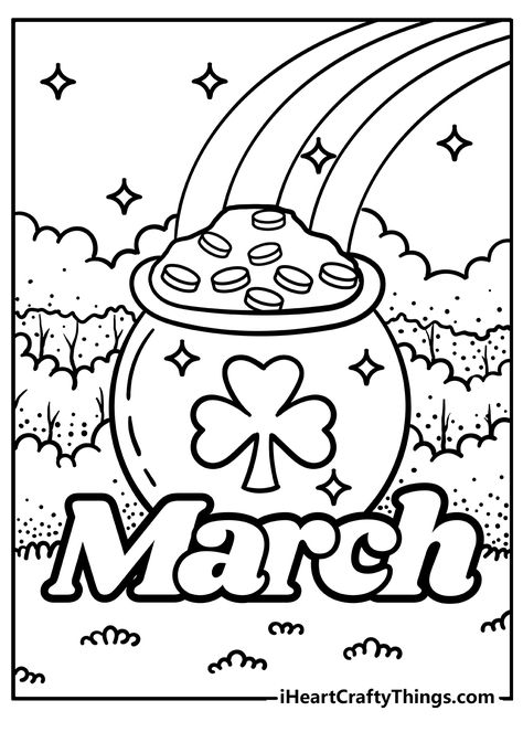 Preschool Packets Free Printable, March Colouring Pages, St Patricks Day Coloring Pages Preschool, Months Coloring Pages, March Activities For Kindergarten, St Patrick Coloring Sheet Free Printable, St Patricks Day Coloring Pages For Kids, March Coloring Pages Free Printable, St Patrick’s Day Coloring Pages