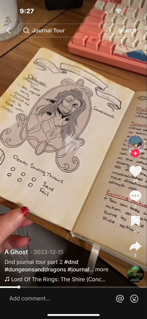 Dnd Journal Aesthetic, Dnd Character Journal Pages, Dnd Journal Cover, Dnd Character Journal Ideas, Dnd Journal Pages, D&d Character Journal, D&d Journal, Dnd Journal Ideas, Character Journaling