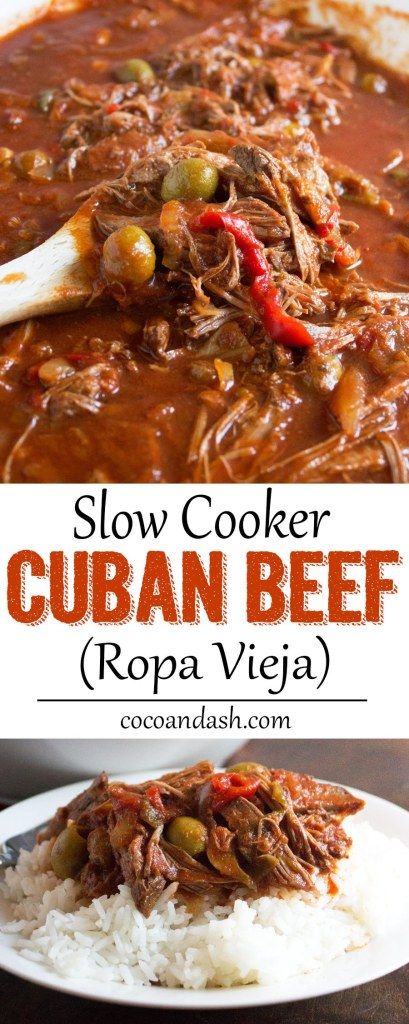 Ropa Vieja Cuban Beef, Ropa Vieja Recipe, Cuban Cuisine, Easy Dinner Recipe, Shredded Beef, Beef Recipe, Crock Pot Slow Cooker, Crock Pot Cooking, Beef Dishes