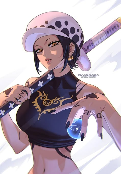 Image Girly, Trafalgar D Water Law, Doflamingo Wallpaper, Marines Girl, Susanoo Naruto, One Piece Cosplay, One Piece Ace, One Peice Anime, Trafalgar Law