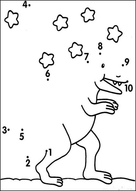 Preschool Dot To Dot Printables 1 10 554561 Dot To Dot Printables, Dinosaurs Preschool, Dot Worksheets, Dinosaur Activities, Dinosaur Crafts, Math Activities Preschool, Free Preschool, Preschool Printables, Learning Numbers