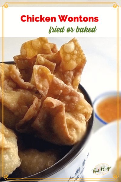 Chinese Wontons, Wonton Wrapper Recipes, At Home Recipes, Chinese Fish, Recipes Chinese, Chicken Wontons, Fried Wontons, Wonton Recipes, Chinese Takeout