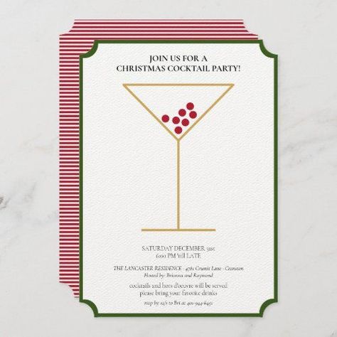 Modern Minimalist Festive Christmas Cocktail Party for $4.05 - Christmas Party Invitations Christmas Cocktail Party, Cocktail Party Invitation, Christmas Cocktail, Holiday Party Invitations, Christmas Cocktails, Holiday Invitations, Christmas Invitations, Christmas Party Invitations, Invitation Sizes