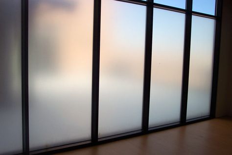 Privacy for your home or office without sacrificing light. Front Entryway Decor, Door Window Covering, Frosted Glass Window, Frosted Window Film, Frosted Glass Door, Frosted Windows, Sandblasted Glass, Window Film Privacy, Privacy Glass