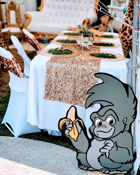 Tarzan Birthday Party Ideas | Photo 14 of 21 | Catch My Party Tarzan Birthday Party Ideas, Tarzan Birthday Party, Baby Tarzan, Jungle Theme Birthday Party, 2nd Birthday Party For Boys, Jungle Theme Birthday, Baby Boy 1st Birthday Party, First Birthday Themes, Jungle Baby Shower