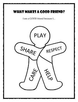 Friendship Coloring Sheets Free Printable, Empathy Preschool Activities, Preschool Activities About Friendship, Sharing And Caring Preschool Activities, Friendship For Preschool, Friends And Feelings Preschool Theme, Friends Worksheets Preschool, My Friends Activities For Preschool, Kindness Toddler Activities