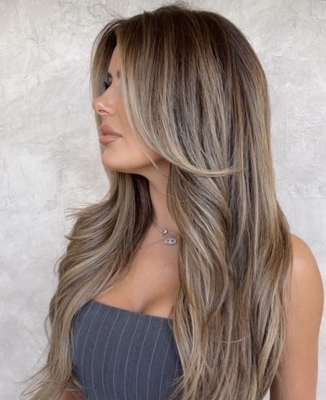 Money Piece Before And After, Balayage With Bangs, Ashy Bronde Balayage, Framing Balayage, Heavy Blonde Highlights, Balayage For Dark Brown Hair, Dark Brown Hair Rich, Ash Blonde Hair Balayage, Light Brunette Hair