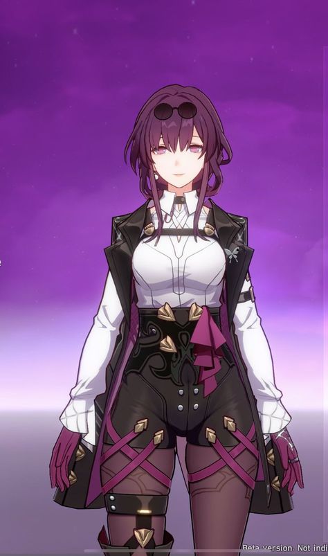 Star Rail Honkai Characters, Kafka Honkai Star Rail Outfit, Honkai Impact Kafka, Kafka Outfit, Kafka Full Body Honkai, Honkai Starrail Kafka, Kafka Honkai Impact, Genshin Female Characters, Starrail Kafka