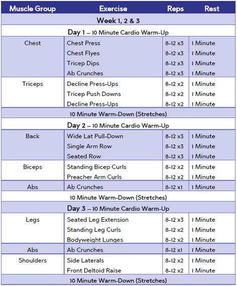 6 Week Beginner's Multi Gym Workout Plan - Exercise.co.uk Best Gym Schedule Workout Plans, Gym 2 Days A Week, Workout Schedule For Beginners Gym, Gym Routine For Beginners Workout Plans Men, Weekly Beginner Workout Plan Gym, Week Gym Schedule, 2 Days A Week Gym Plan, Gym Workout Plans For Beginners, 1 Week Gym Workout Plan Women