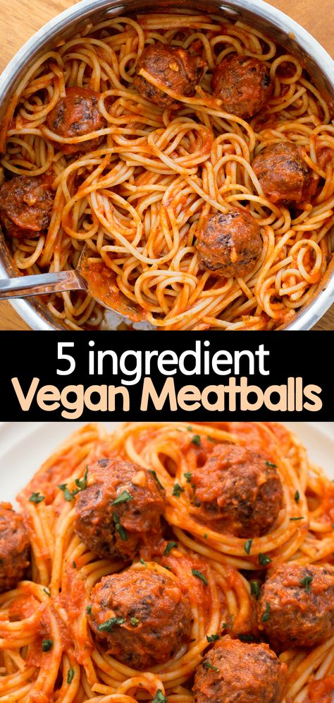 Best Vegan Meatballs, Vegan Meatballs Recipe, Vegan Diner, Resep Vegan, Vegetarian Meatballs, Vegan Meatballs, Vegan Entree, Plant Based Dinner, Vegan Italian